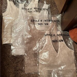 Women's Ribbed Tank Top - Brami with padding